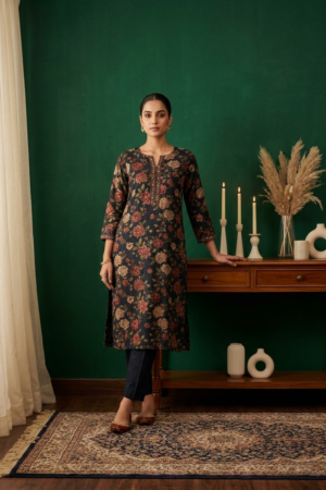 The Midnight Bloom Kurta