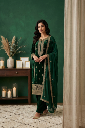 The Emerald Velvet Tunic