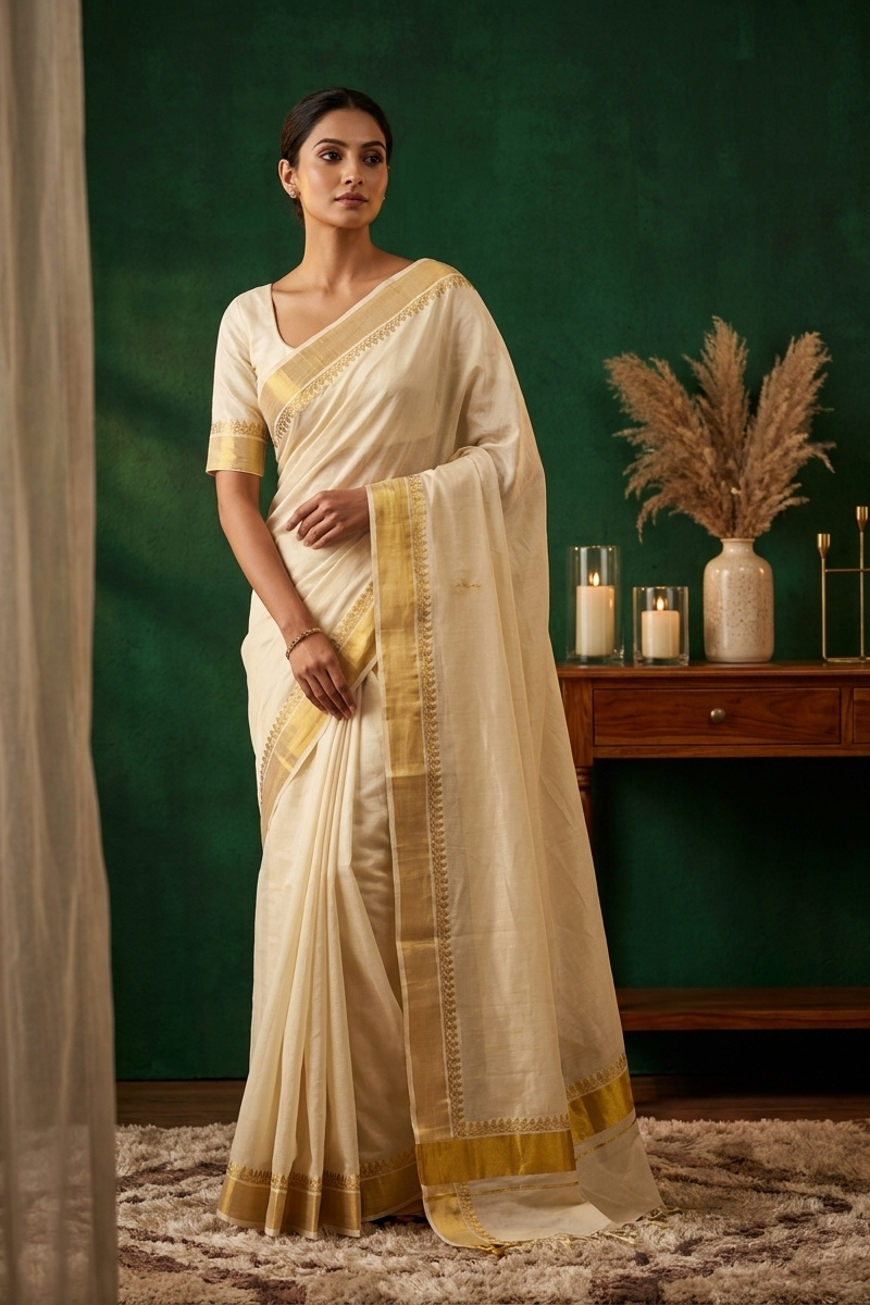 Elegant Kasavu Saree