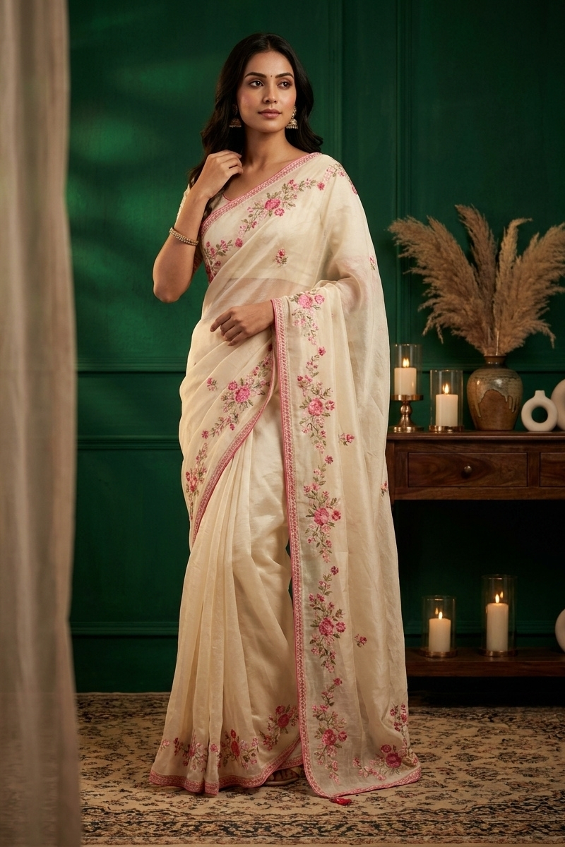 Elegant Organza Saree