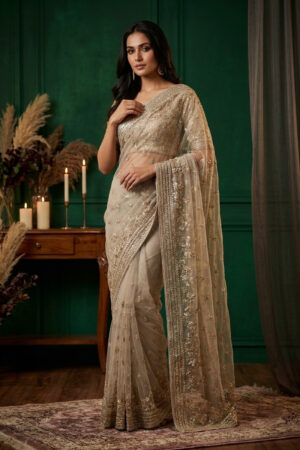 Elegant Net Saree