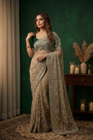 Designer Net Saree