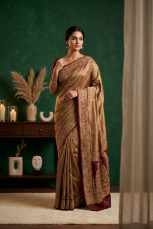 Designer Tussar Silk Saree
