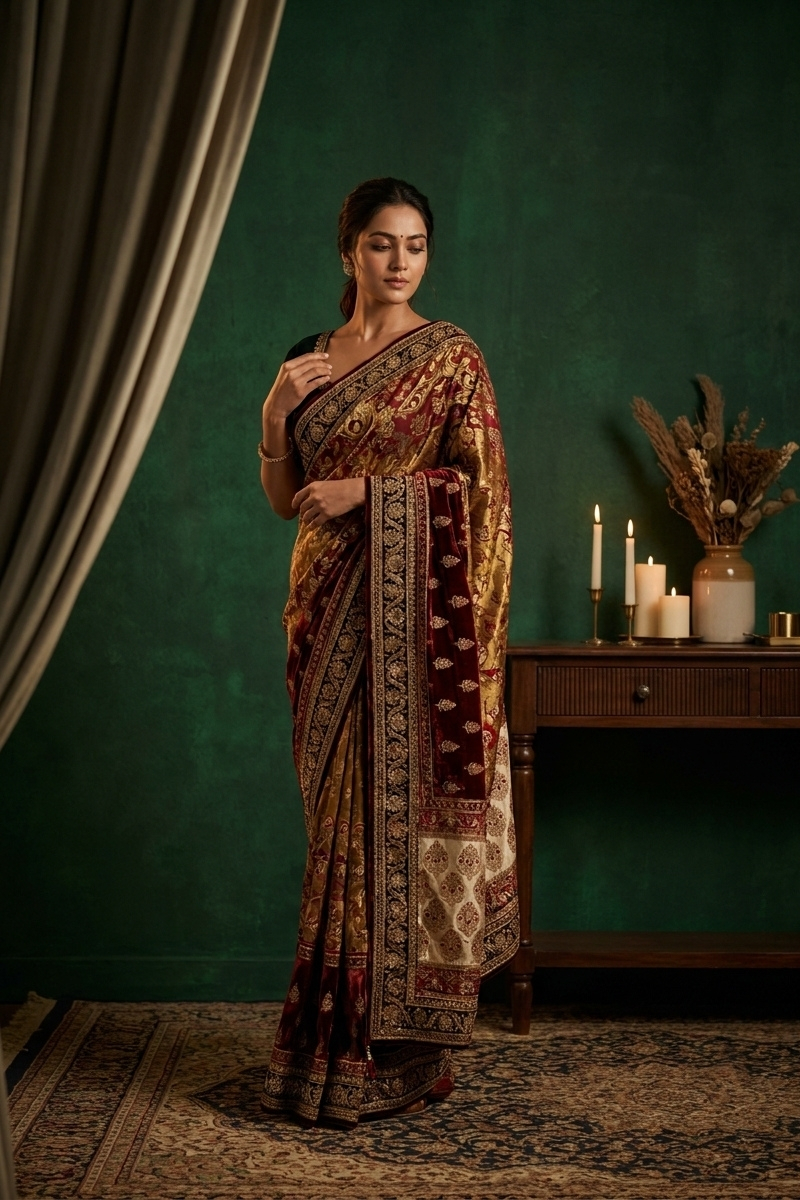 Designer Brasso Saree