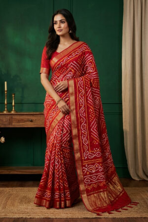 Premium Bandhani Saree