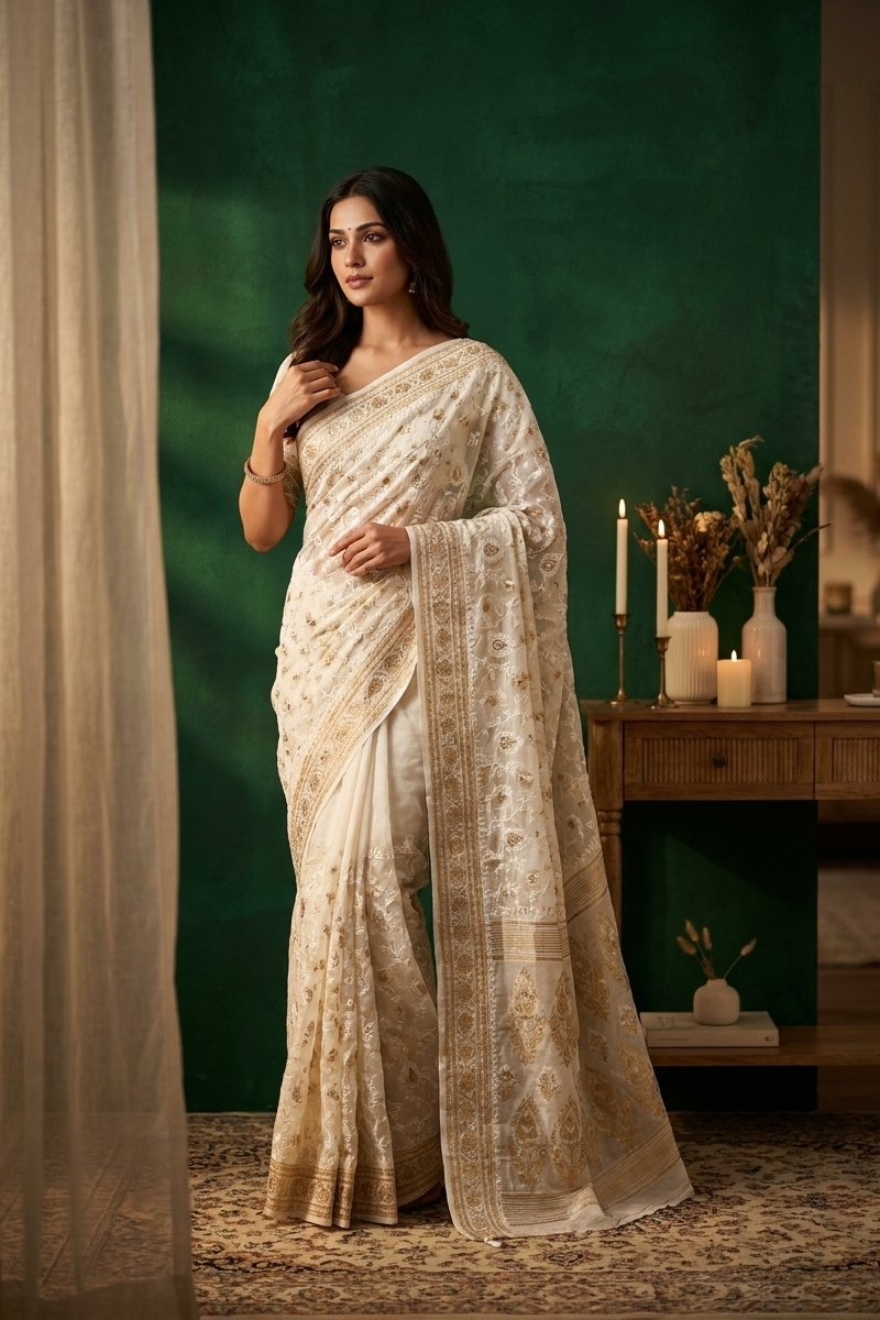 Designer Jamdani Saree