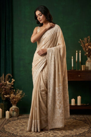 Premium Chikankari Saree