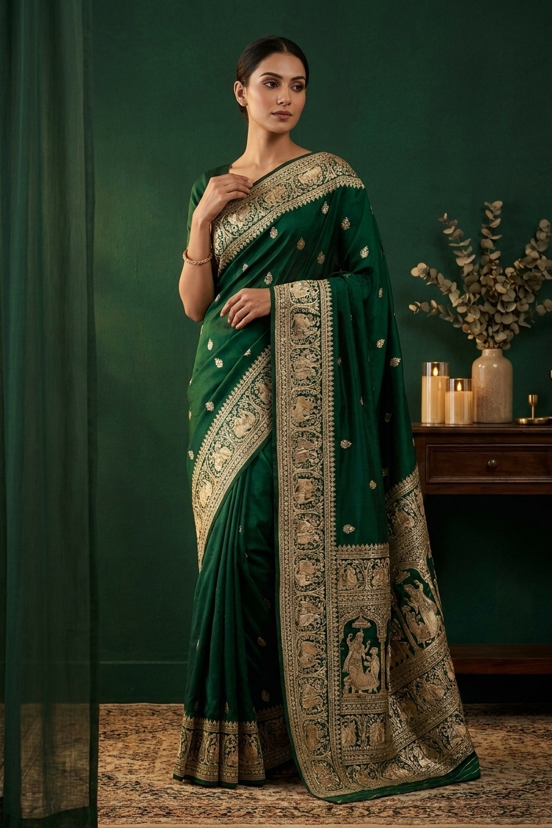 Elegant Baluchari Saree
