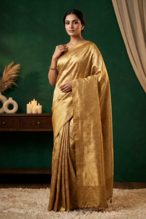 Antique Gold Monochrome Kanjivaram
