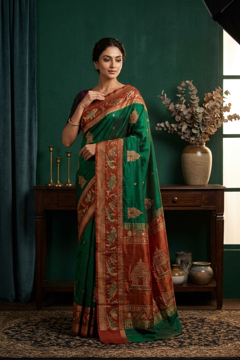 Royal Bomkai Saree