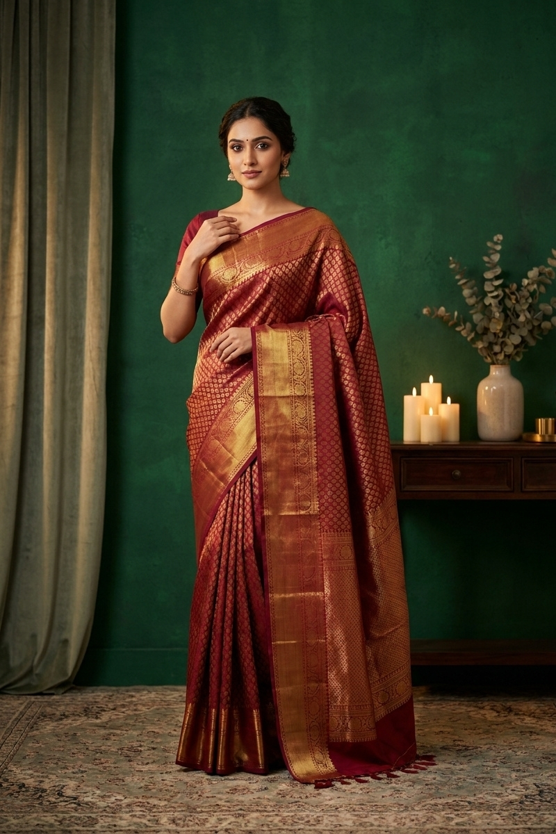 Designer Kanchipuram Saree