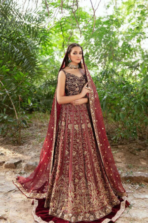 Rust Brown Bridal Lehenga