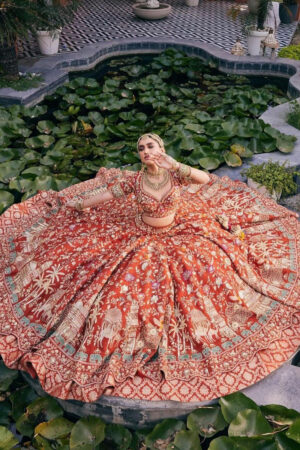 Floral Bridal Lehenga Set