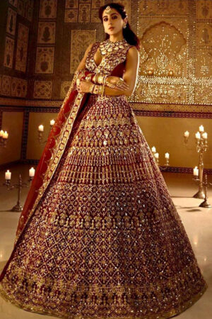 Royal Brown Designer Lehenga