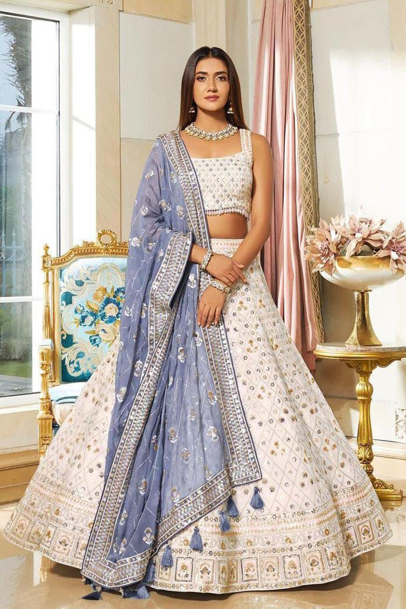Pastel Lavender Ethnic Lehenga