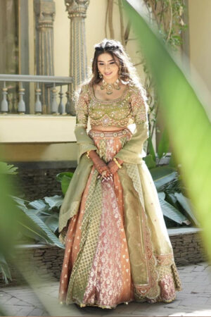 Pastel Green Traditional Lehenga