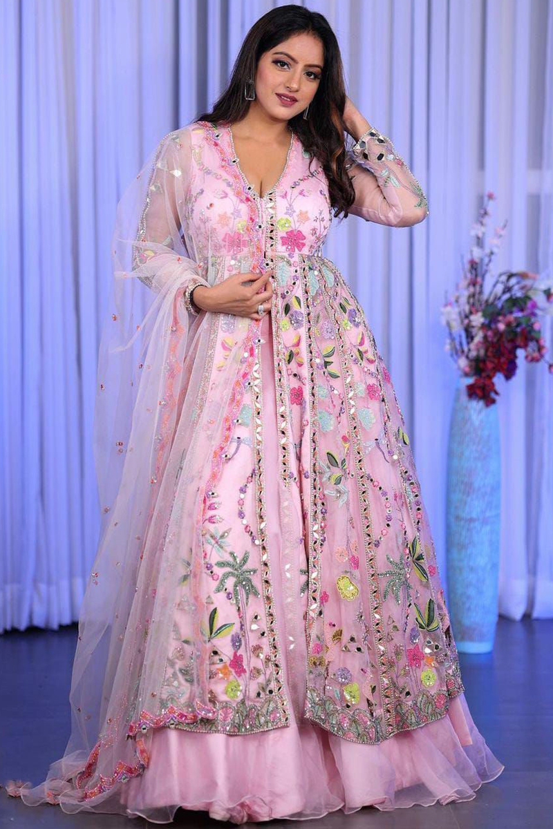 Lavender Sangeet Ethnic Lehenga